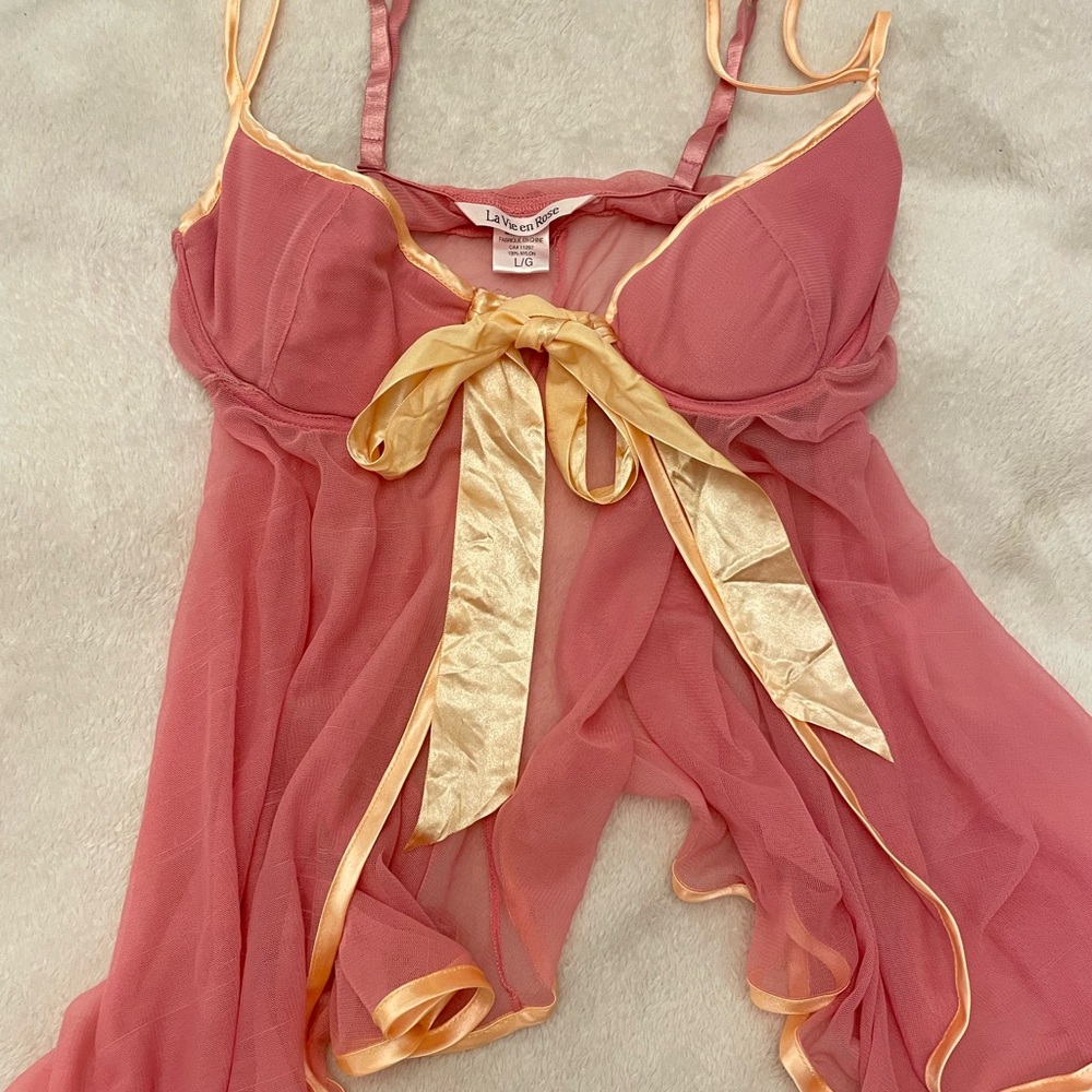 pink lingerie top !
